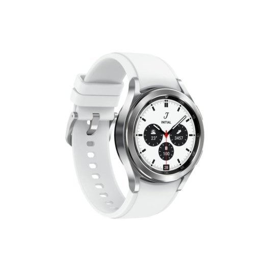 Samsung Galaxy Watch4 Classic Bluetooth GPS NFC 42mm Super AMOLED Argent Blanc M IP68
