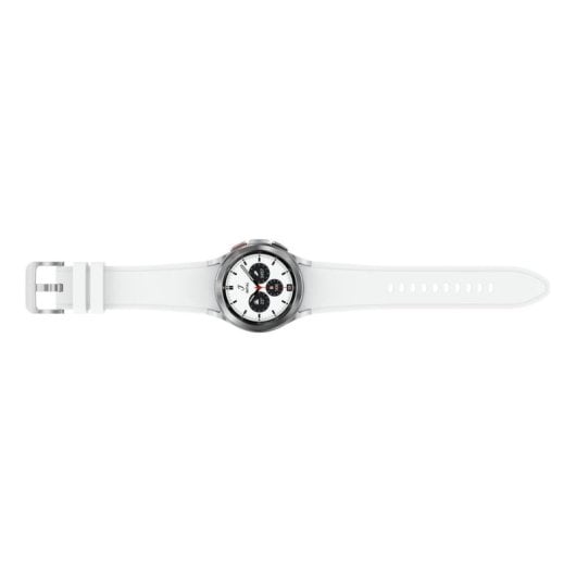 Samsung Galaxy Watch4 Classic Bluetooth GPS NFC 42mm Super AMOLED Argent Blanc M IP68