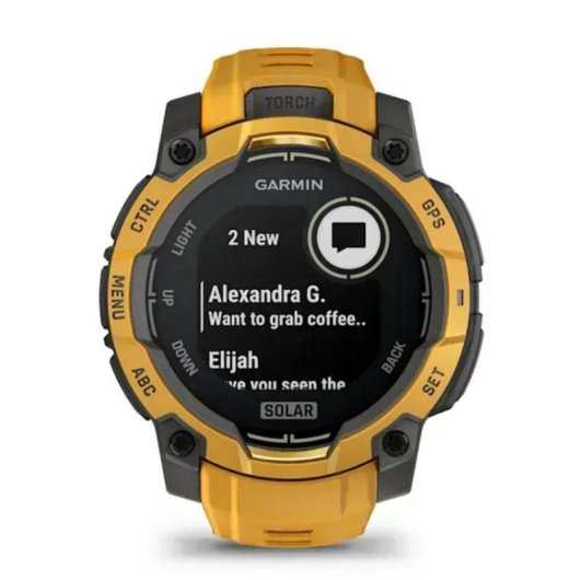 Garmin Instinct 3 GPS Bluetooth 45mm Power Glass Amarillo Talla Única Resistencia Agua 10ATM SpO2 Pulsómetro