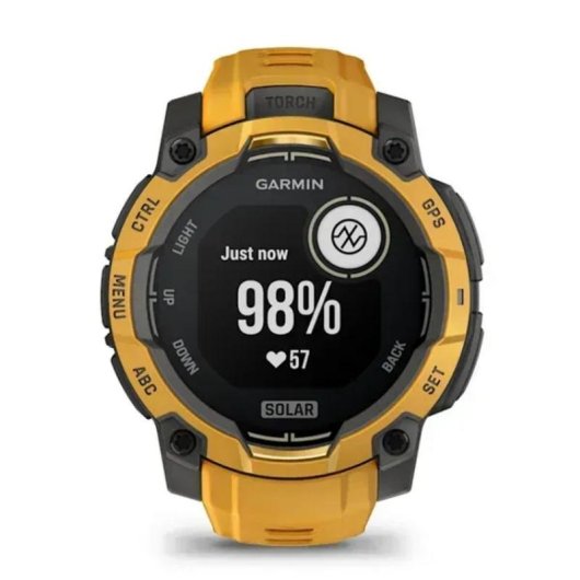 Garmin Instinct 3 GPS Bluetooth 45mm Power Glass Amarillo Talla Única Resistencia Agua 10ATM SpO2 Pulsómetro