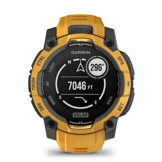 Garmin Instinct 3 GPS Bluetooth 45mm Power Glass Amarillo Talla Única Resistencia Agua 10ATM SpO2 Pulsómetro