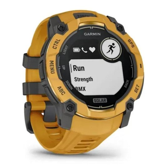 Garmin Instinct 3 GPS Bluetooth 50mm Power Glass Jaune Taille Unique 10ATM SpO2 Pulsomètre