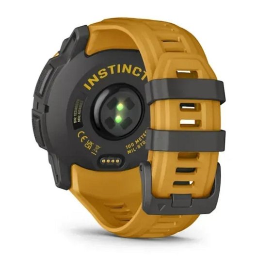 Garmin Instinct 3 GPS Bluetooth 50mm Power Glass Jaune Taille Unique 10ATM SpO2 Pulsomètre