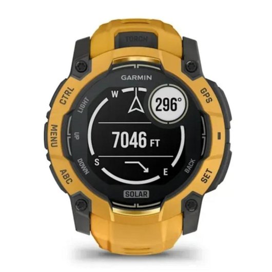 Garmin Instinct 3 GPS Bluetooth 50mm Power Glass Jaune Taille Unique 10ATM SpO2 Pulsomètre