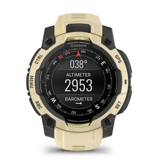 Garmin Instinct 3 AMOLED GPS 45mm AMOLED Beige Unisex Resistencia Agua 10ATM SpO2 Pulsómetro