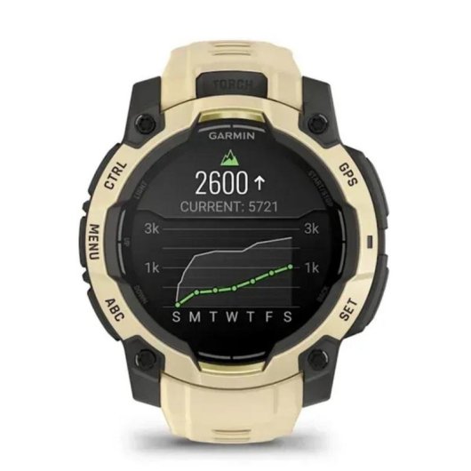Garmin Instinct 3 AMOLED GPS 45mm AMOLED Beige Unisex Resistencia Agua 10ATM SpO2 Pulsómetro