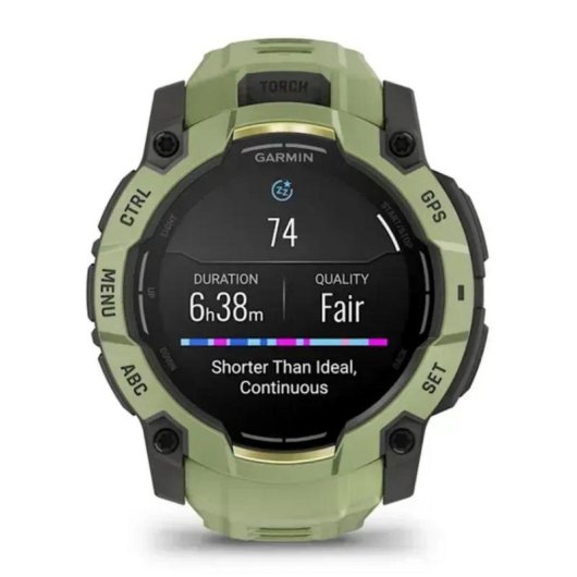 Garmin Instinct 3 AMOLED Bluetooth GPS 50mm AMOLED Vert Unisexe Étanche 10ATM SpO2