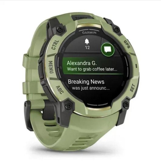 Garmin Instinct 3 AMOLED Bluetooth GPS 50mm AMOLED Vert Unisexe Étanche 10ATM SpO2