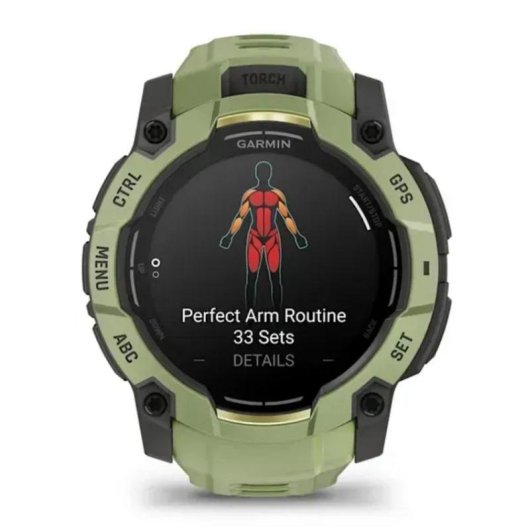 Garmin Instinct 3 AMOLED Bluetooth GPS 50mm AMOLED Vert Unisexe Étanche 10ATM SpO2