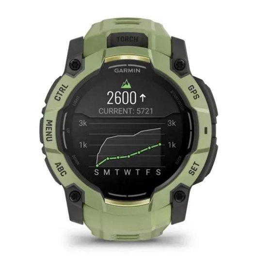 Garmin Instinct 3 AMOLED Bluetooth GPS 50mm AMOLED Vert Unisexe Étanche 10ATM SpO2