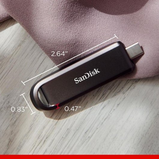 Pen USB Sandisk Extreme PRO 512GB USB 3.2 Gen 2 1000MB/s Preto