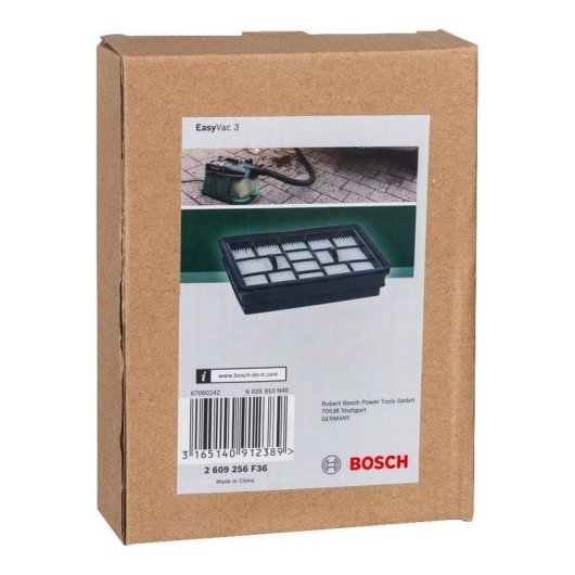 Filtre Bosch EasyVac 3 Noir Blanc pour aspirateur cylindrique