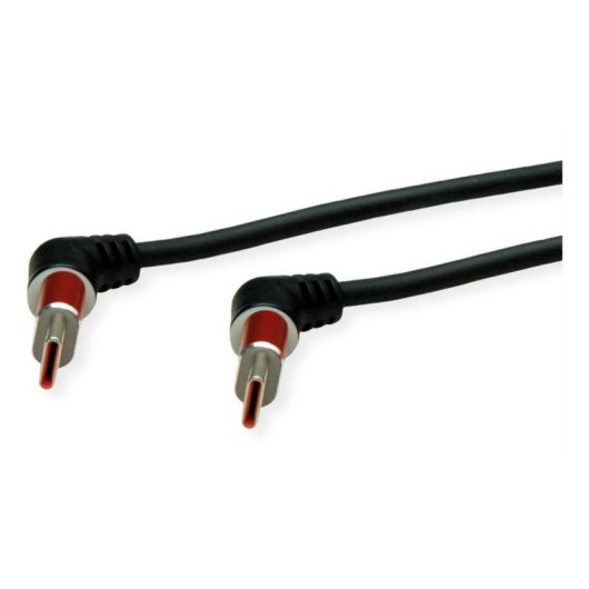 Kabel ROLINE 11.02.8347 USB-C USB 2.0 1 m Schwarz Rot