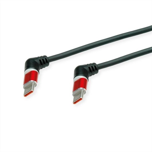 Kabel ROLINE 11.02.8347 USB-C USB 2.0 1 m Schwarz Rot