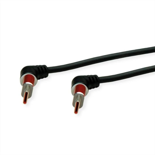 Kabel ROLINE 11.02.8347 USB-C USB 2.0 1 m Schwarz Rot