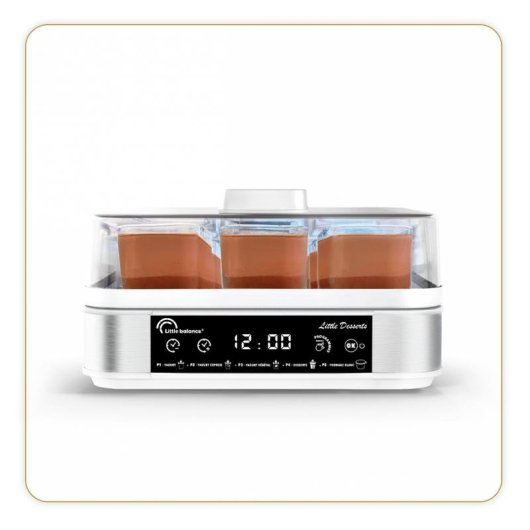 Yogurtera LITTLE BALANCE 8448 30 W Acero inoxidable 9 vasos 5 programas