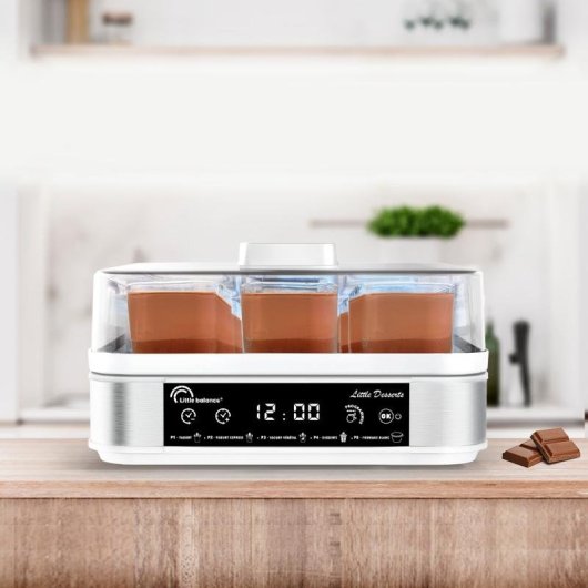 Yogurtera LITTLE BALANCE 8448 30 W Acero inoxidable 9 vasos 5 programas