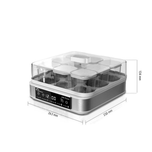 Yogurtera LITTLE BALANCE 8448 30 W Acero inoxidable 9 vasos 5 programas