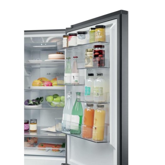 Frigorífico Combi Haier HDPR1618ANPK No Frost 185cm 355L A Inox Bluetooth