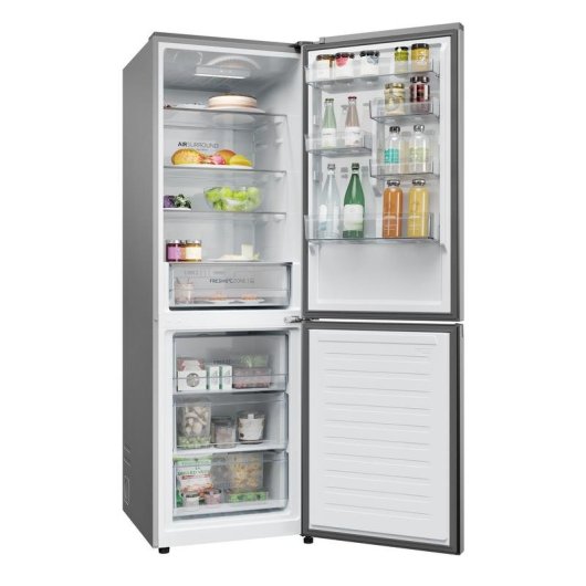 Frigorífico Combi Haier HDPR1618ANPK No Frost 185cm 355L A Inox Bluetooth