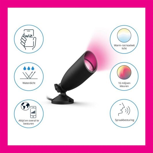 Spot embutido WiZ Extensão exterior LED IP65 RGB Wi-Fi