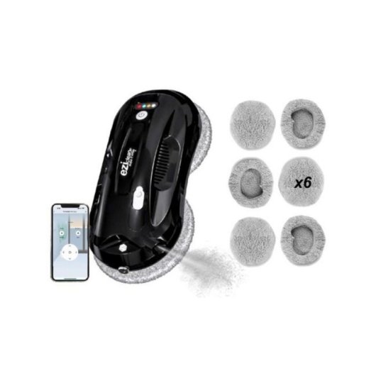 Robot limpiacristales EZICLEAN Windobot S4 Plus Universal Negro