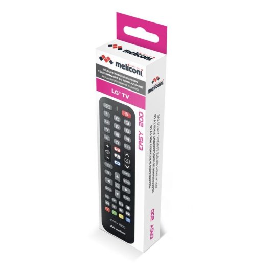 Comando Meliconi 808057 Universal TV LG IR Sem Fios Preto
