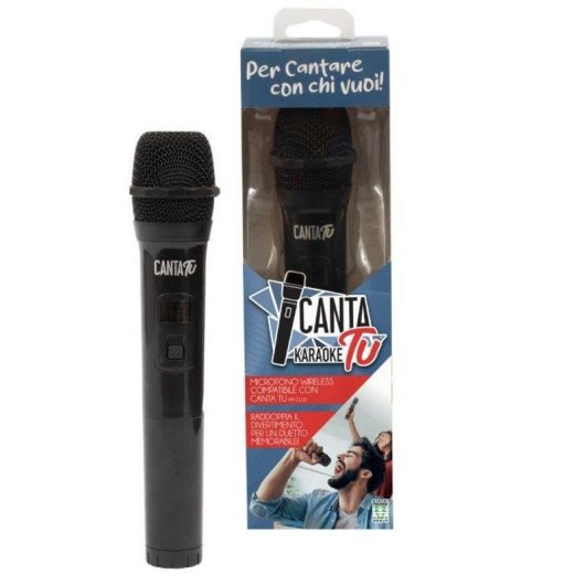 Micrófono Giochi Preziosi DVM150 inalámbrico RF para karaoke negro