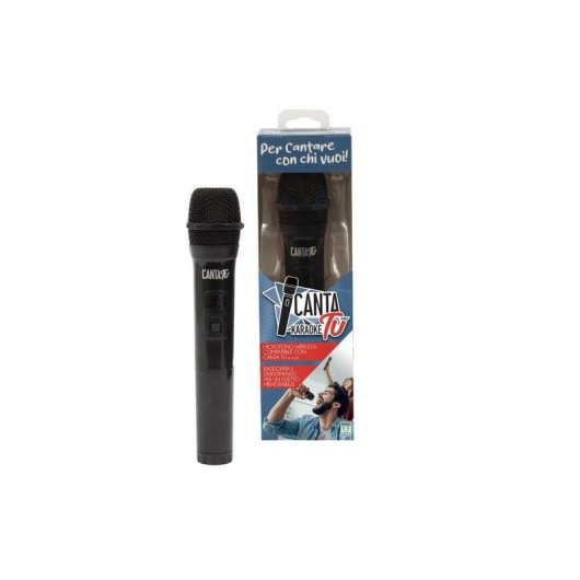 Micrófono Giochi Preziosi DVM150 inalámbrico RF para karaoke negro