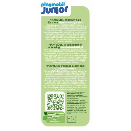 Figura PLAYMOBIL Junior 71681, Edad 1-4 años, Multicolor