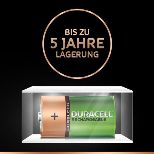 Batterie Duracell 5000394055995 D 1.2V 2200mAh Wiederaufladbar 2 Stuck