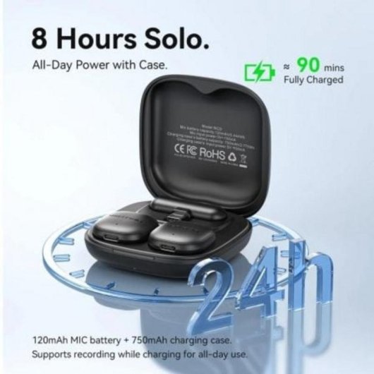 Microfone Vention NCDB0 USB-C Lightning omnidirecional sem fio IA