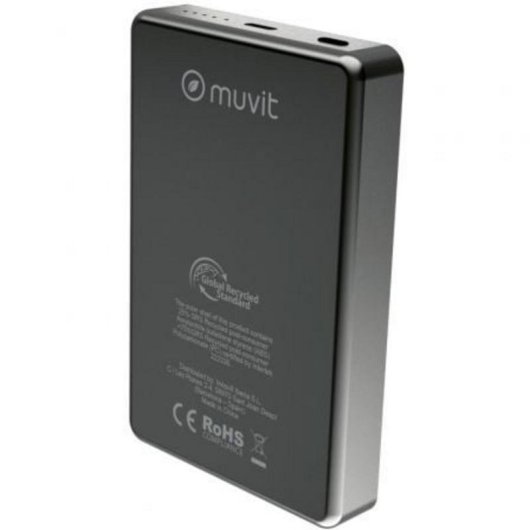 Powerbank Muvit MCCHP0010 10000mAh 20W Wireless Preto
