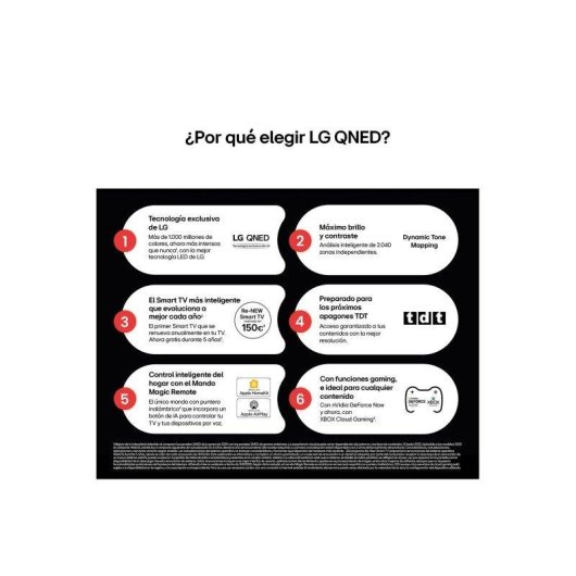 TV LG QNED 55QNED81A6A 55" 4K UltraHD 60Hz Smart TV WebOS HDR10 Pro VRR IA Gaming