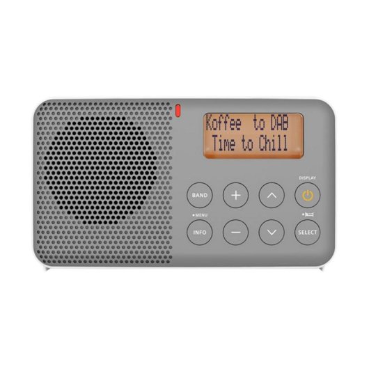 Radio SANGEAN DPR-64 Portátil DAB+ FM LCD Cinza Branco
