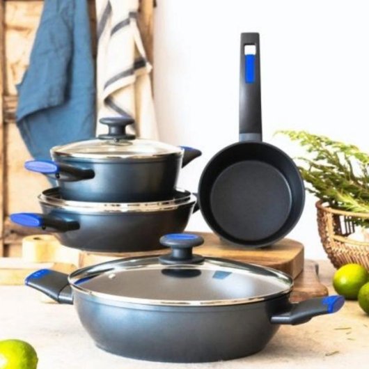 Bateria de cozinha Monix Martin Berasategui 7 peças alumínio indução