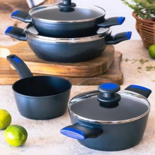 Bateria de cozinha Monix Martin Berasategui 7 peças alumínio indução