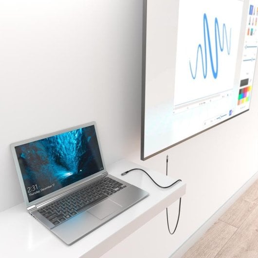 Cable Aisens USB4 Gen3x2 40Gbps 240W 0,5m USB-C Noir