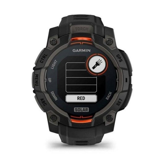 Garmin Instinct 3 Solar Bluetooth GPS 45mm MIP Schwarz Unisex Wasserdicht 10ATM SpO2 Puls