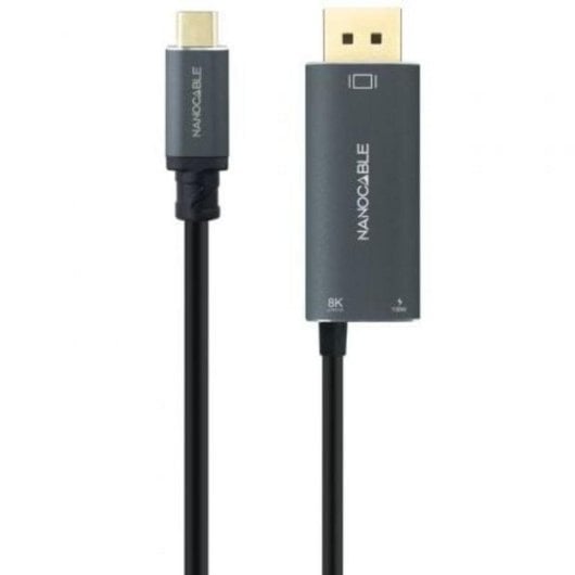 Adattatore Nanocable 10.15.5012 USB-C DisplayPort 1.4 8K PD 100W 1,8m