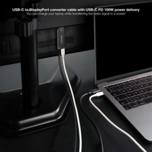 Adattatore Nanocable 10.15.5012 USB-C DisplayPort 1.4 8K PD 100W 1,8m