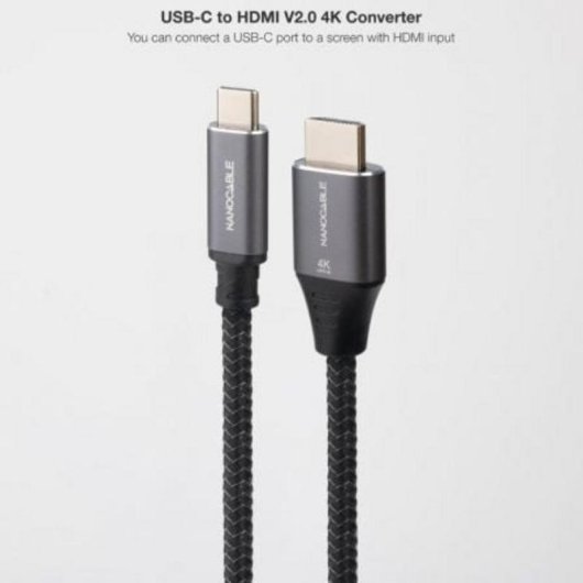Adattatore Nanocable 10.15.5262 USB-C HDMI 2.0 4K 60 Hz 1,8 m Nero