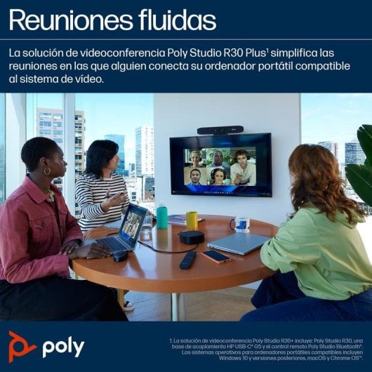 Barra de vídeo POLY Poly Studio USB R30 4K Ultra HD Zoom 5x