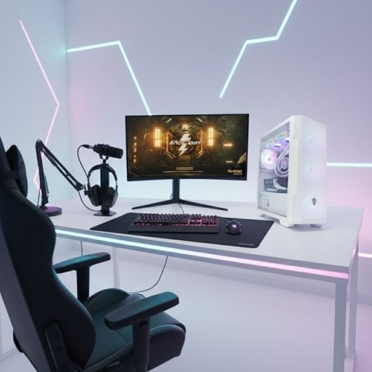 Desktop PcCom Ready AMD Ryzen 7 5800X 32GB 1TB SSD RTX 5060 V2 Branco