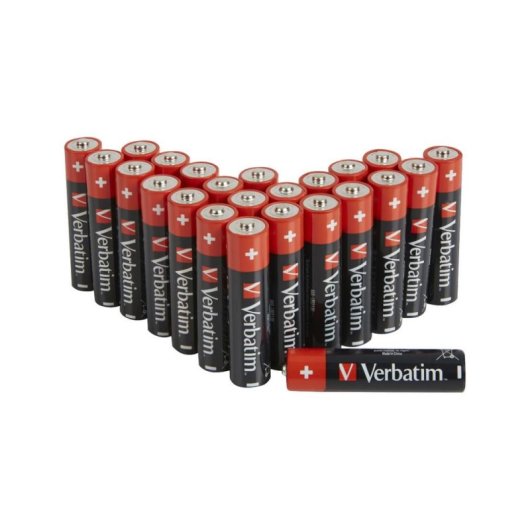 Pile Verbatim 49504 AAA Alcaline 1.5V Pack 24 pieces