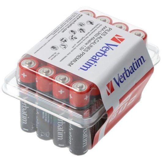 Pile Verbatim 49504 AAA Alcaline 1.5V Pack 24 pieces