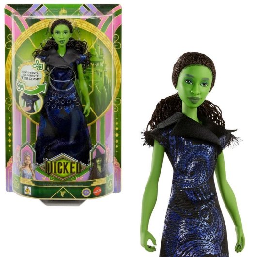 Muñeca Mattel JFM09 Wicked: For Good Elphaba Cantarina 300mm