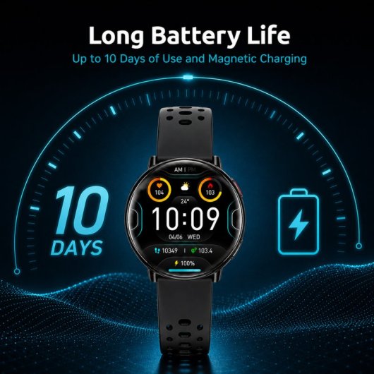 Nilait Watch Nova Pro Smartwatch AMOLED 1.43" GPS Integrado IA Llamadas Bluetooth IP68 (Negro)