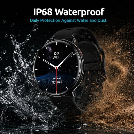 Nilait Watch Nova Pro Smartwatch AMOLED 1.43" GPS Integrado IA Llamadas Bluetooth IP68 (Negro)