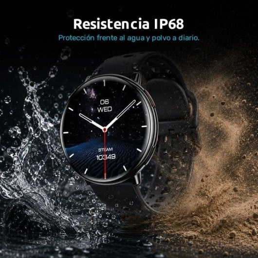 Nilait Watch Nova PRO Bluetooth GPS 44,5mm Nero Cinturino 20mm IP68 SpO2 Cardio